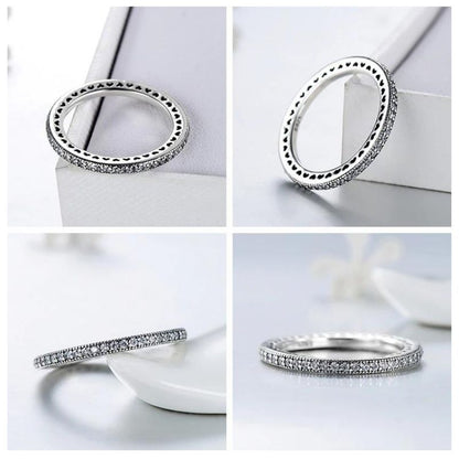 Eternal Sparkle Heart Ring – FIORENE