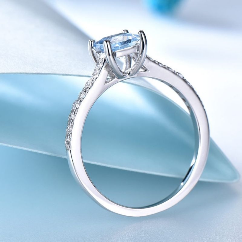 Celestine Ice Blue Ring - FIORENE