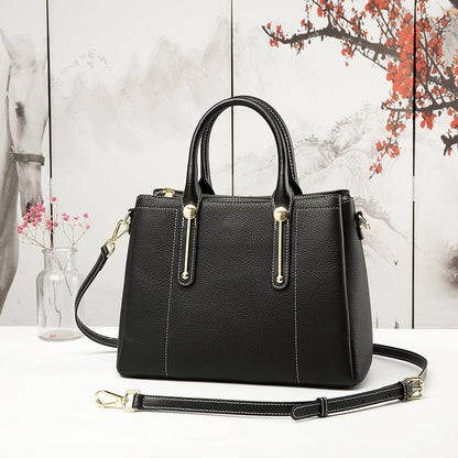 Noir Elegance Structured Tote Bag – FIORENE