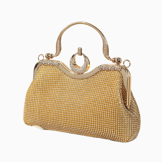 Gilded Radiance Frame Clutch – FIORENE