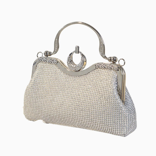 Moonlight Crystal Frame Clutch – FIORENE