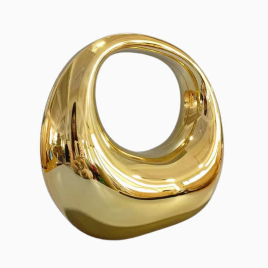Golden Aura Sculptural Handbag – FIORENE
