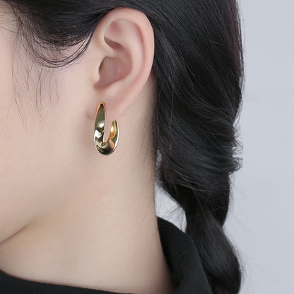 Luce Contour Hoop Earrings – FIORENE