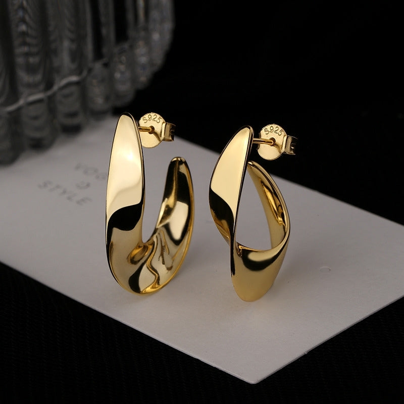 Luce Contour Hoop Earrings – FIORENE