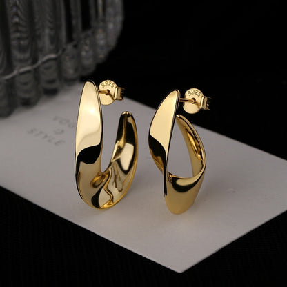 Luce Contour Hoop Earrings – FIORENE