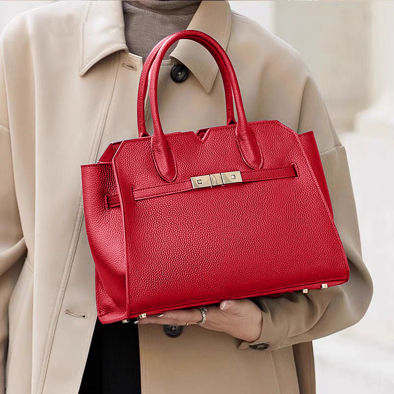 Soft Taupe Structure Tote Bag – FIORENE