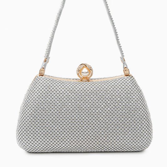 Silver Symphony Pearl Clutch – FIORENE