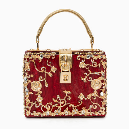 Aqua Baroque Bloom Handbag – FIORENE