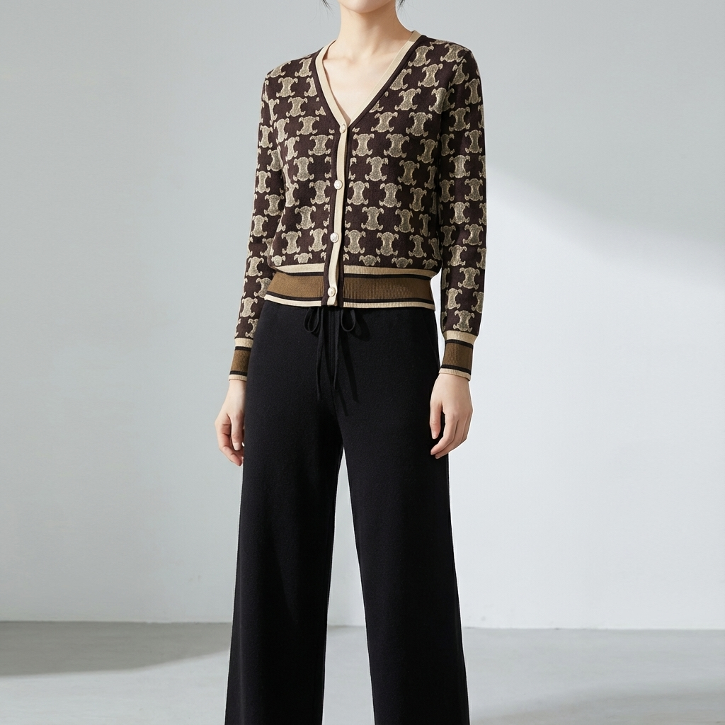 Geometric Realm Knit Set – FIORENE