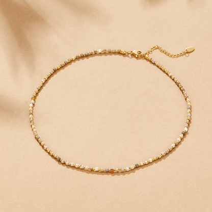 Radiant Jasper Bead Necklace – FIORENE