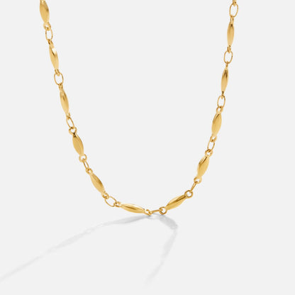 Gilded Marquise-Link Necklace – FIORENE