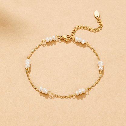 Baroque Pearl Anklet – FIORENE