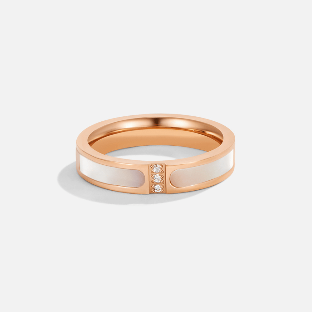Radiant Rose Inlay Ring – FIORENE