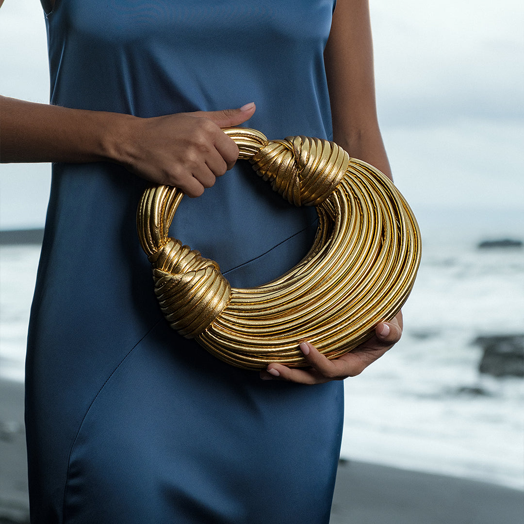 Golden Knot Symphony Handbag – FIORENE
