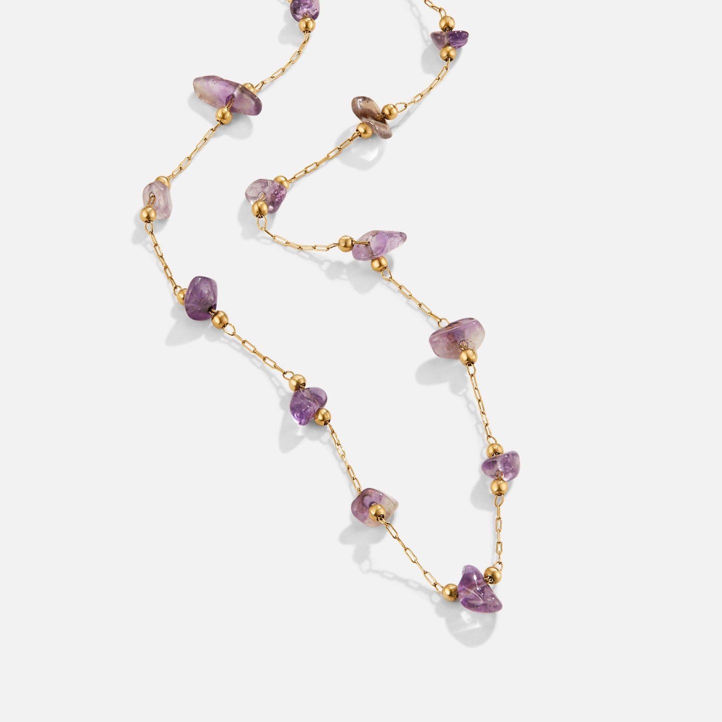 Raw Amethyst Necklace – FIORENE