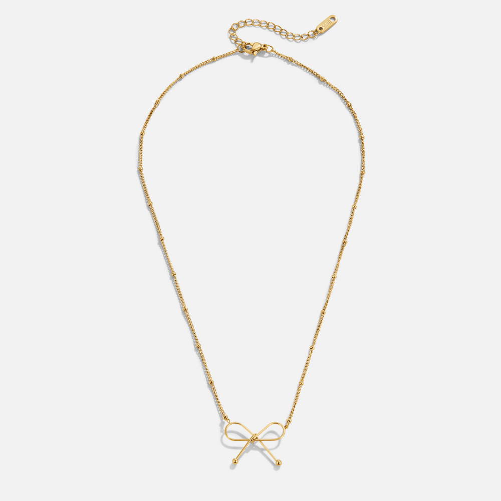 Radiant Bow Necklace – FIORENE