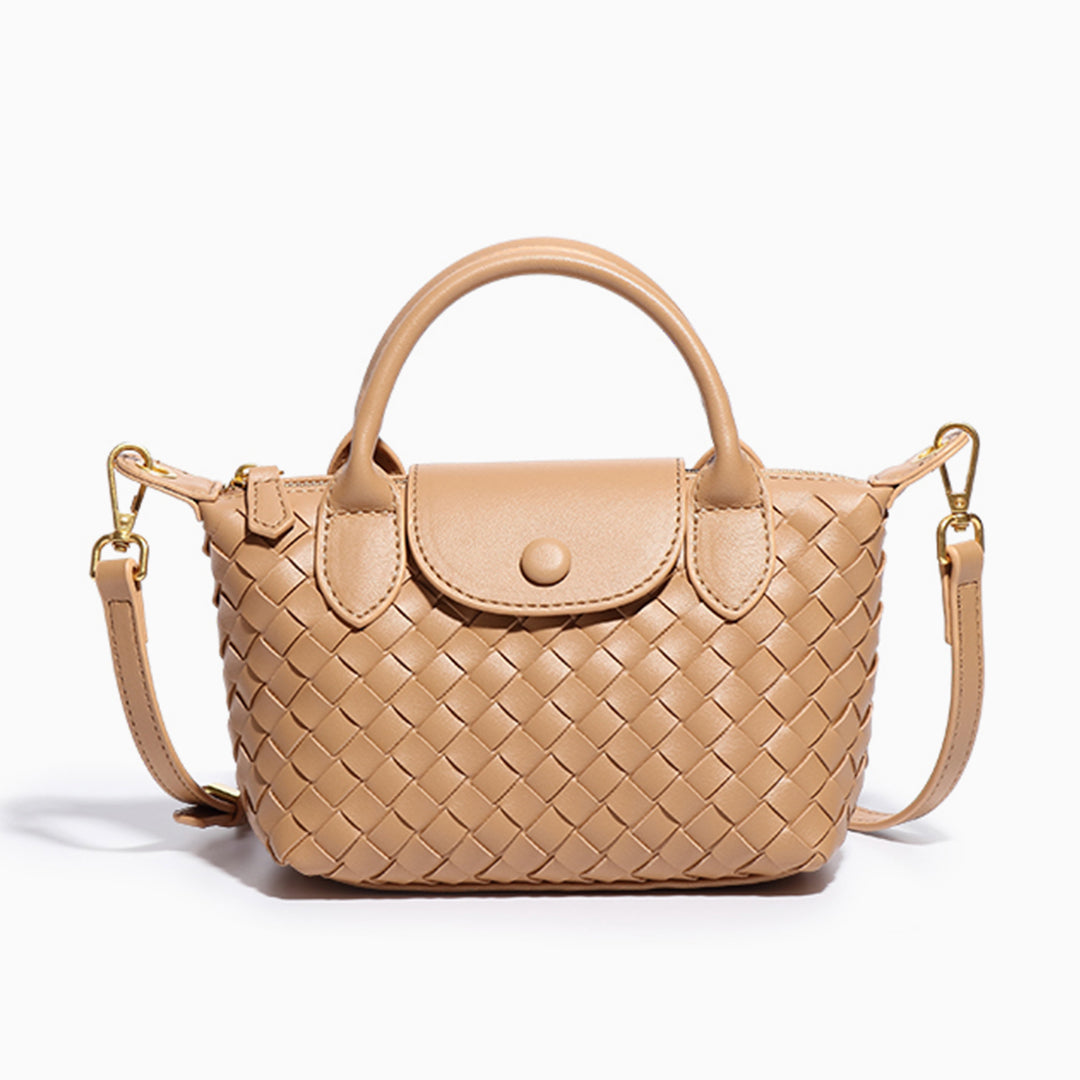 Merlot Woven Shoulder Bag – FIORENE