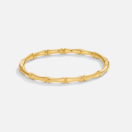 Radiant Golden Bamboo Bracelet – FIORENE