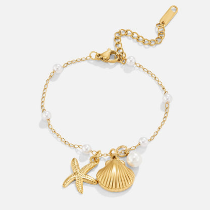 Golden Ocean Breeze Pearl Bracelet – FIORENE