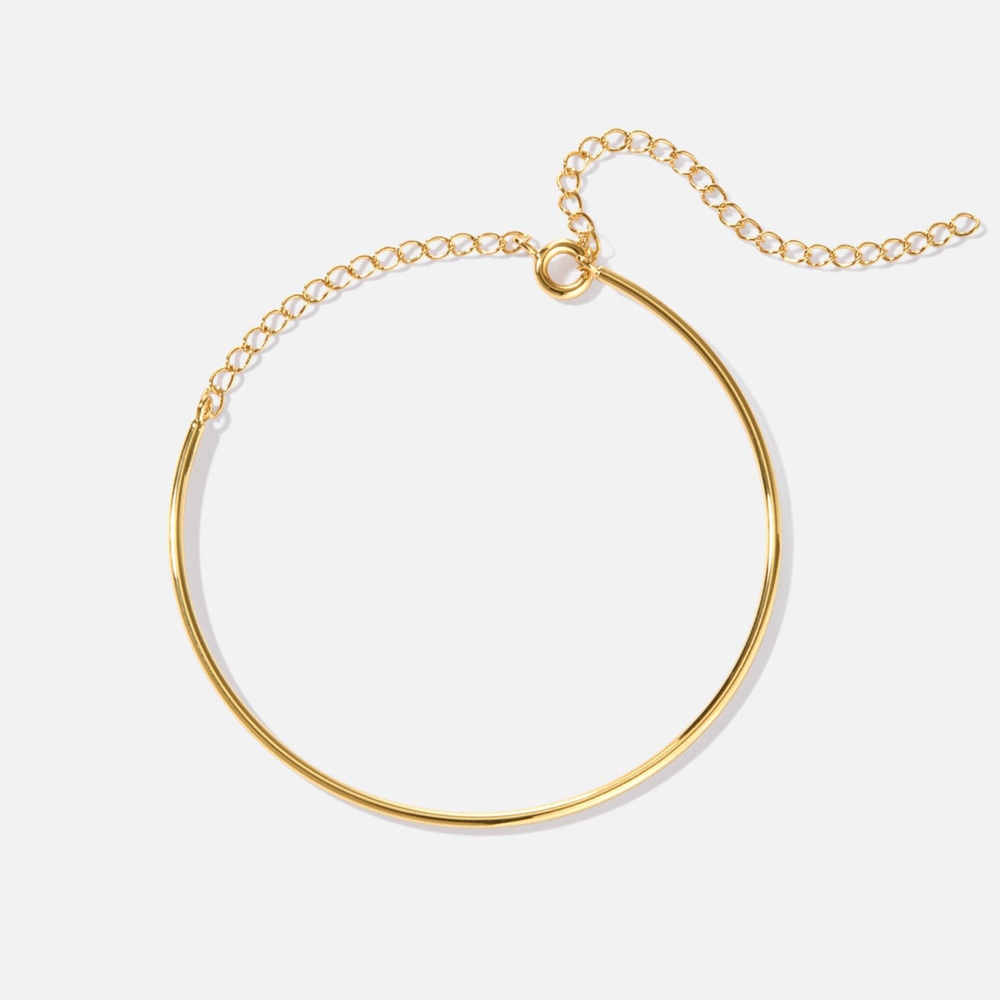 Luminous Sleek Gold Cuff – FIORENE