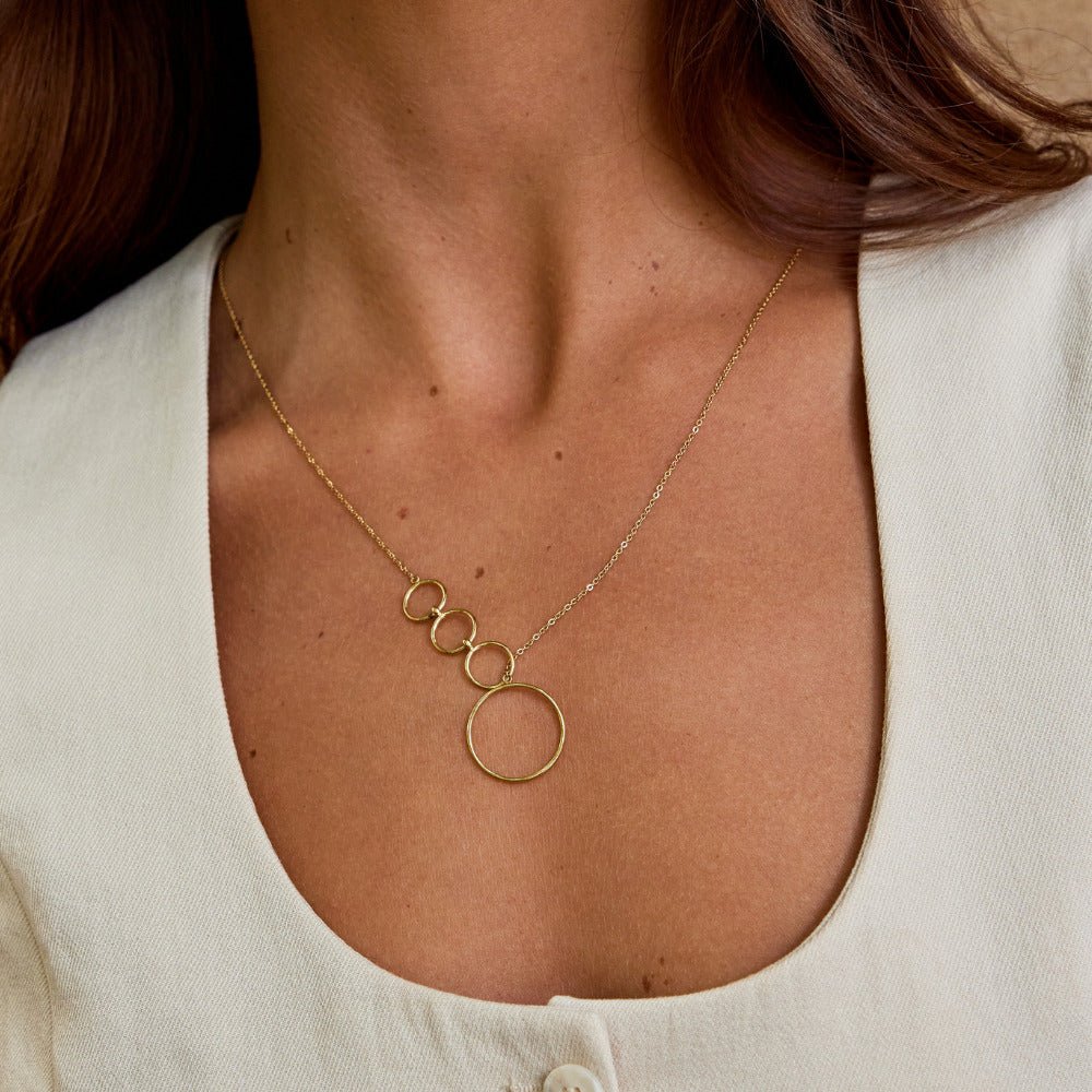 Modernist Radiant Orbit Necklace – FIORENE