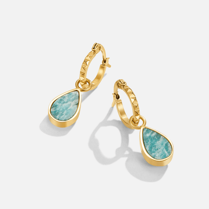 Azure Pyramid Hoop Earring – FIORENE