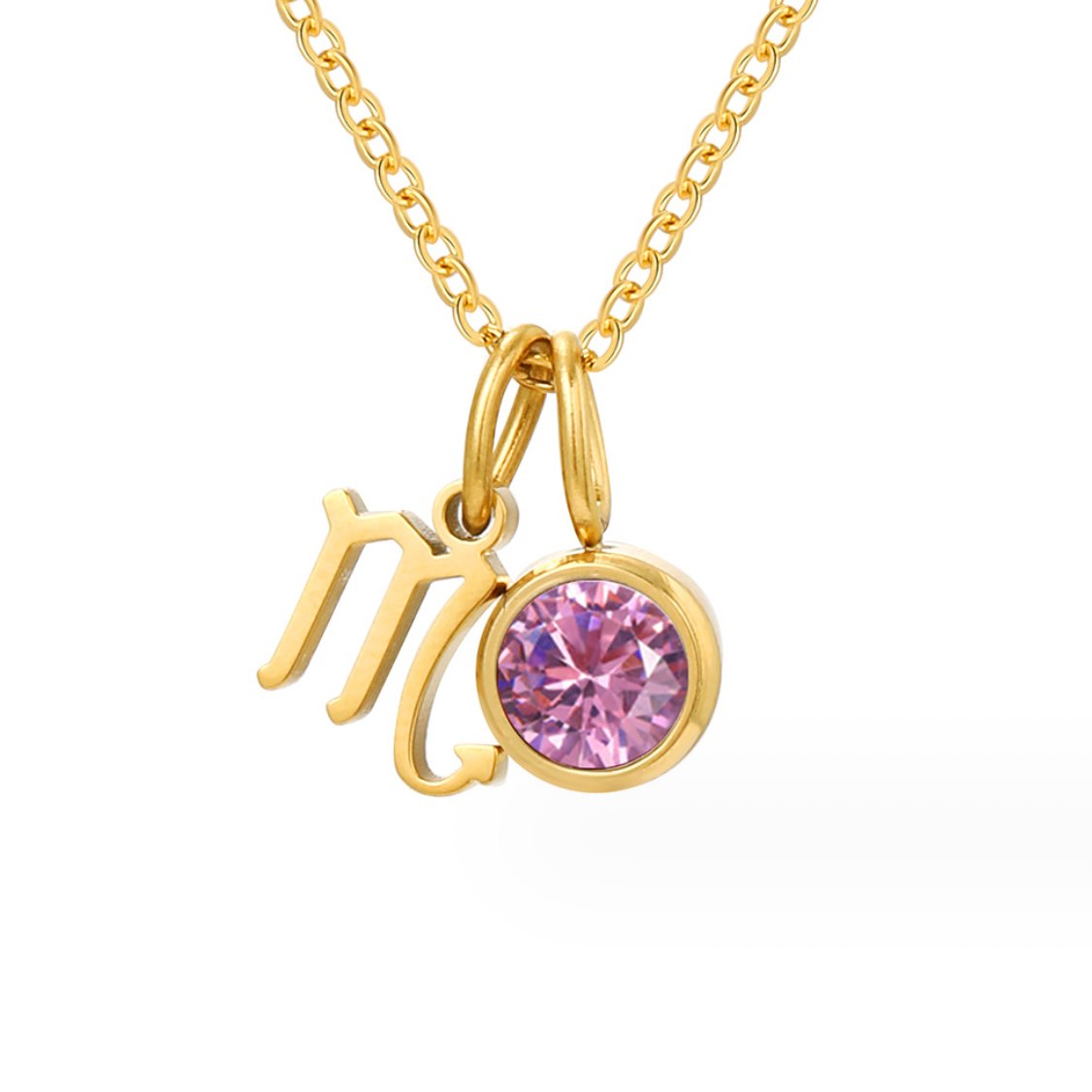Golden Zodiac Duo Pendant – FIORENE