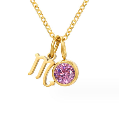 Golden Zodiac Duo Pendant – FIORENE