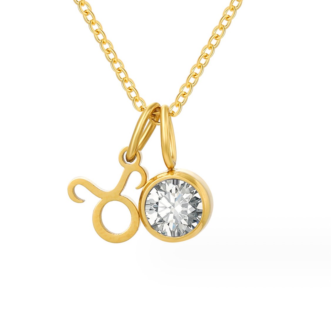 Golden Zodiac Duo Pendant – FIORENE