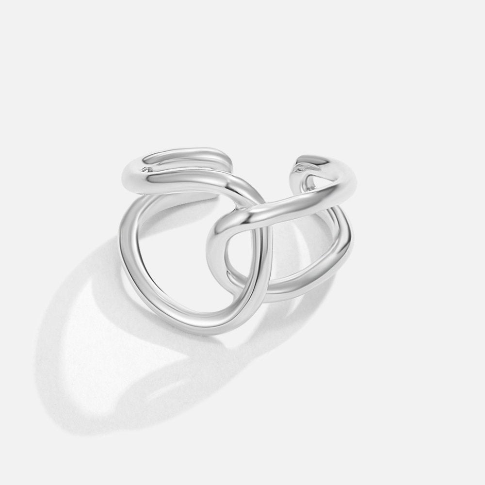 Intertwined Double-Band Ring – FIORENE