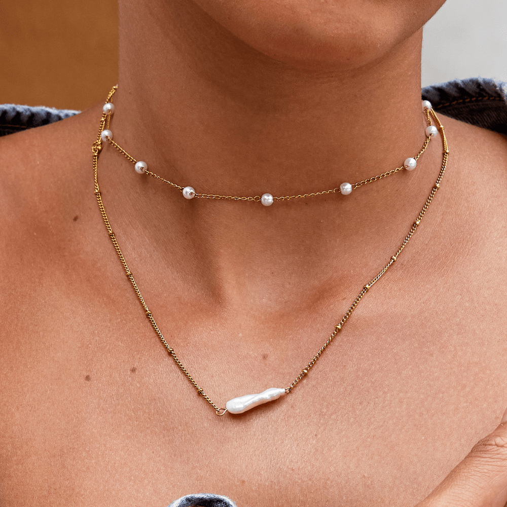 Radiant Baroque Pearl Necklace – FIORENE