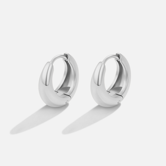 Luminous Silver-Tone Earrings – FIORENE