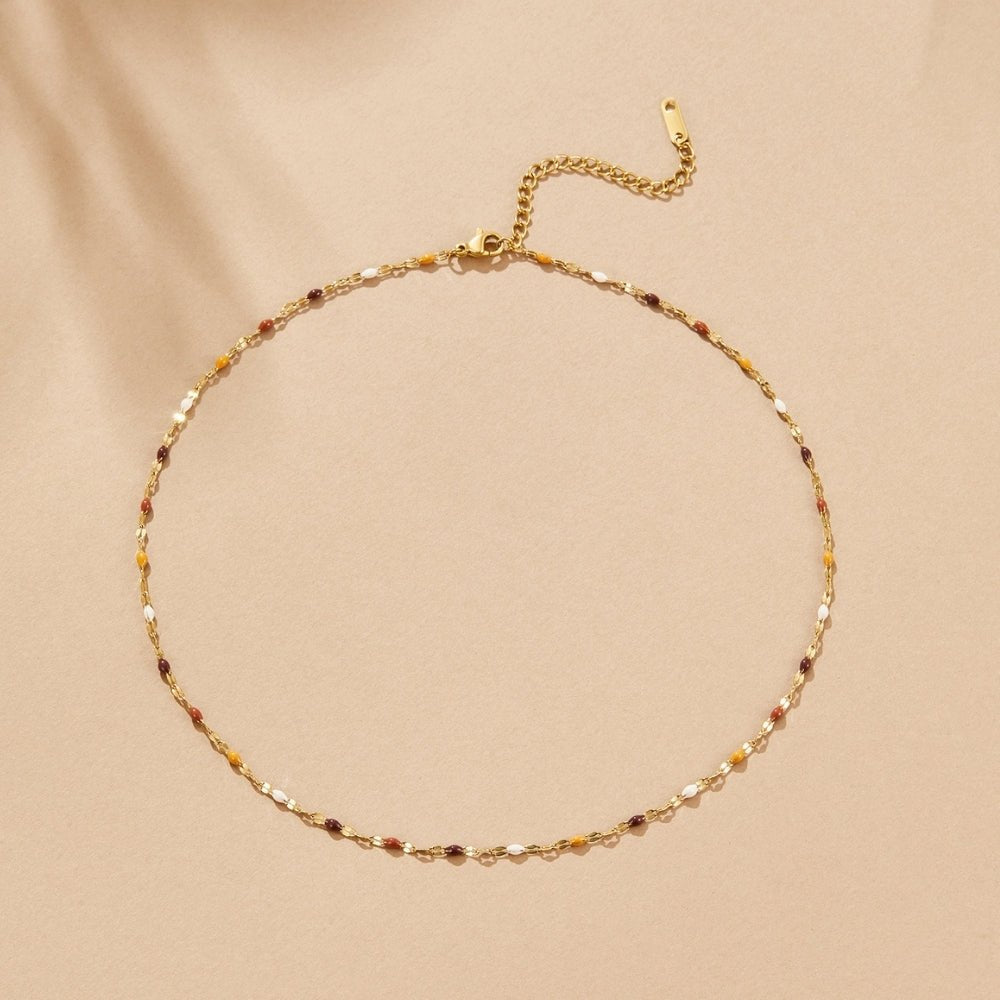 Radiant Amber Strand Necklace – FIORENE