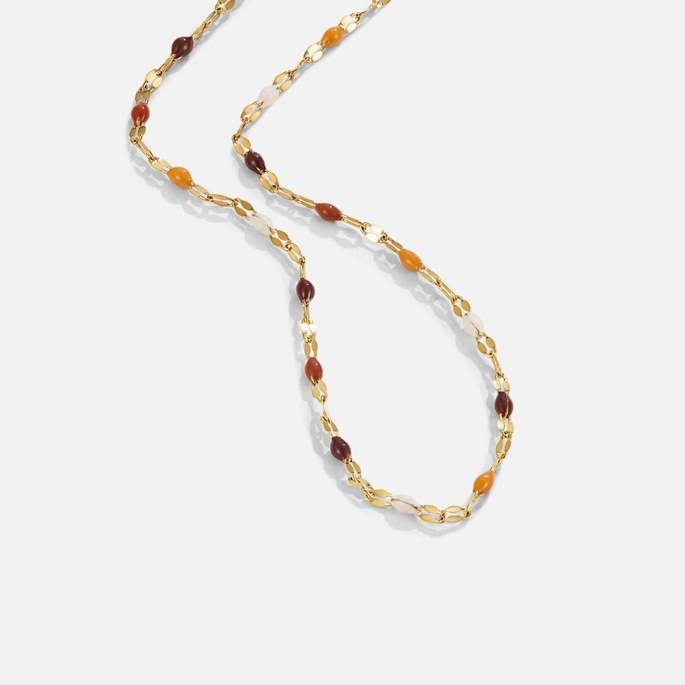 Radiant Amber Strand Necklace – FIORENE