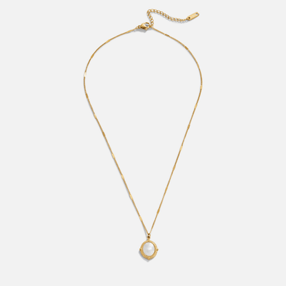 Iridescent Medallion Necklace – FIORENE