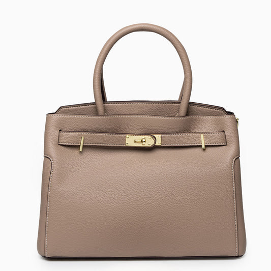 Serena Lock Structured Tote Bag – FIORENE
