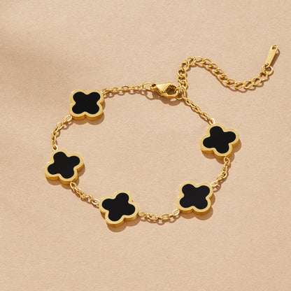 Midnight Clover Station Bracelet – FIORENE