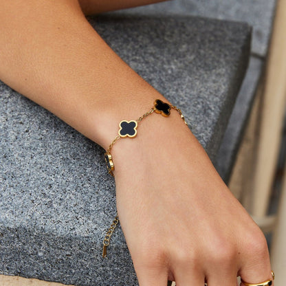 Midnight Clover Station Bracelet – FIORENE
