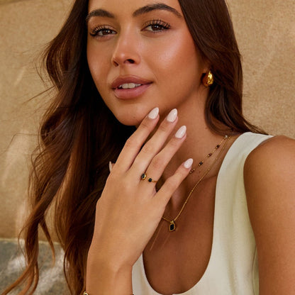 Midnight Radiant Orbit Ring – FIORENE