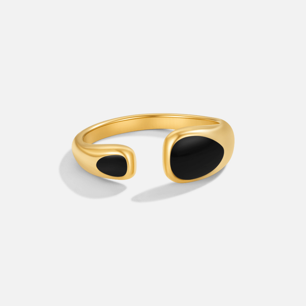 Onyx Drop Ring – FIORENE