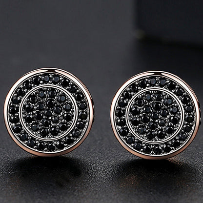 Oria Midnight Stud Earrings - FIORENE