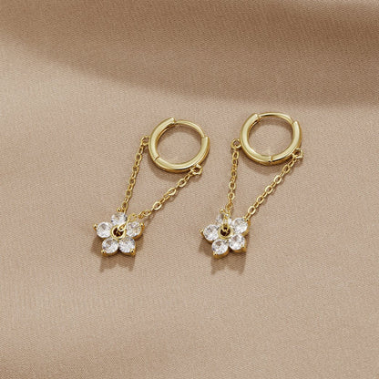 Floral Chain Earrings – FIORENE