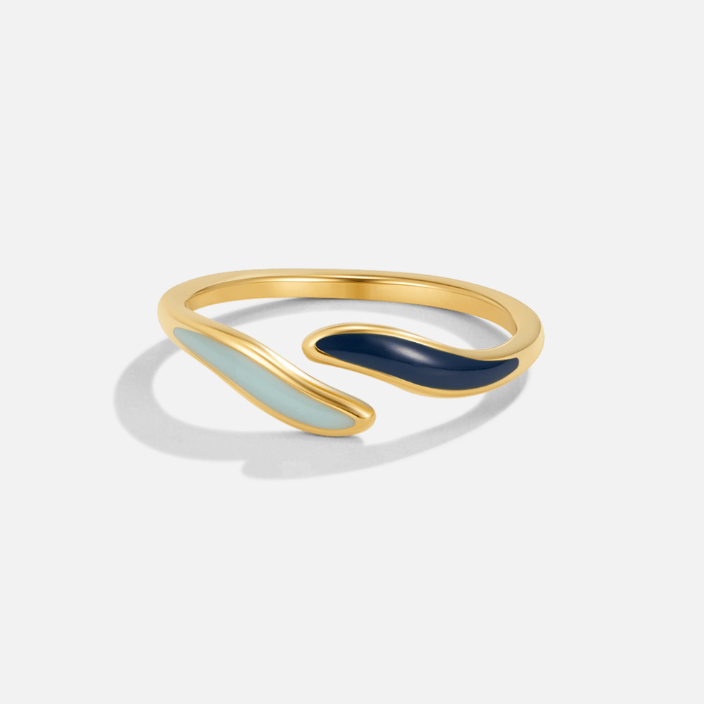 Dual Enamel Flow Ring – FIORENE
