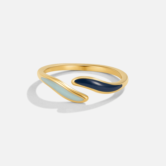 Dual Enamel Flow Ring – FIORENE