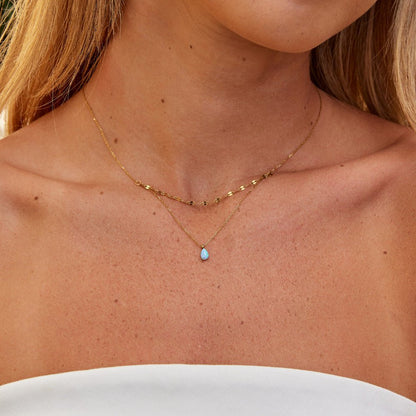 Azure Opaline Tier Necklace – FIORENE