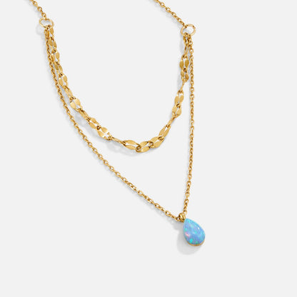 Azure Opaline Tier Necklace – FIORENE