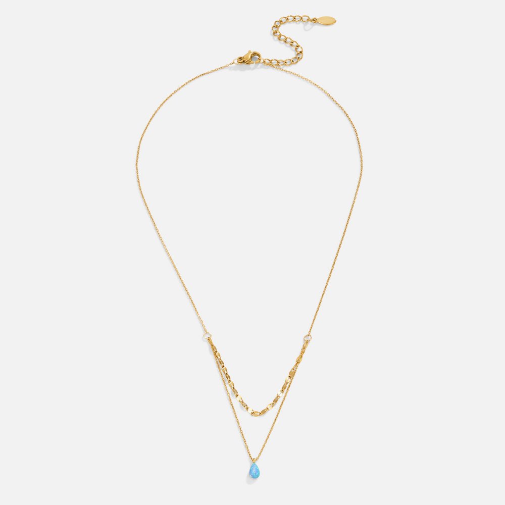 Azure Opaline Tier Necklace – FIORENE