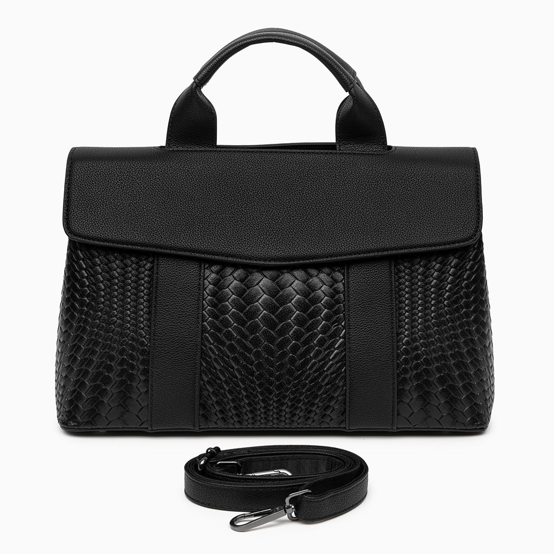 Noir Authority Tote Bag – FIORENE