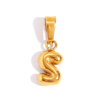 Golden Balloon Letter Pendant – FIORENE
