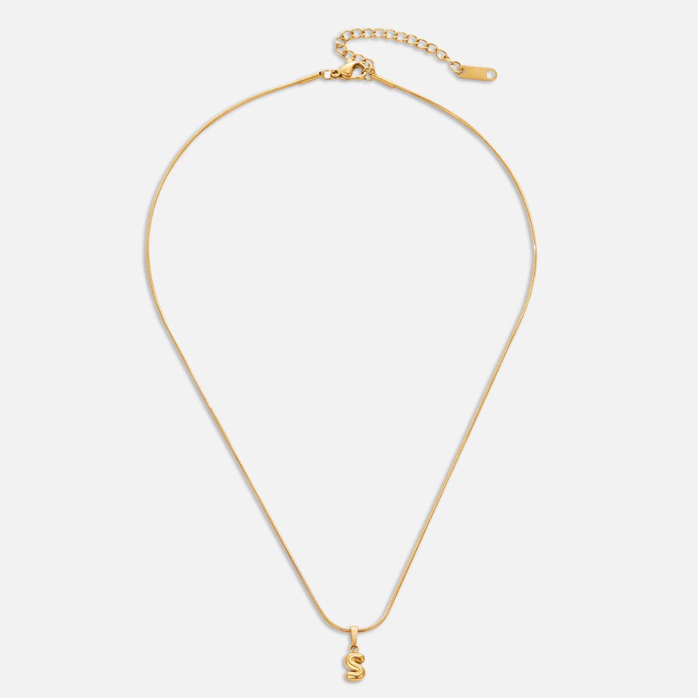 Golden Balloon Letter Pendant – FIORENE
